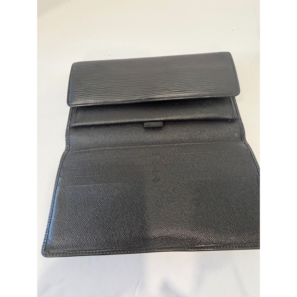 Louis Vuitton Sarah Noir Black Epi Leather‎ Long Flap Wallet - Picture 9 of 11